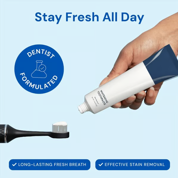 🦷 Fluoride-Free Hydroxyapatite Teeth Whitening Toothpaste with Coconut Oil & Xylitol ❄️