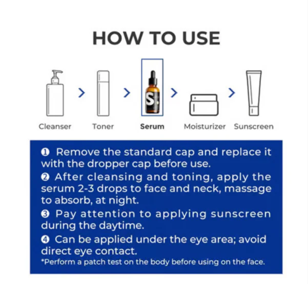 Retinol & Peptide Anti-Aging Wrinkle Serum, Brightening Serum for Fine Lines