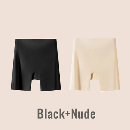 Women High-waist Ice Silk Underwear with Tummy-control Hip-lifting