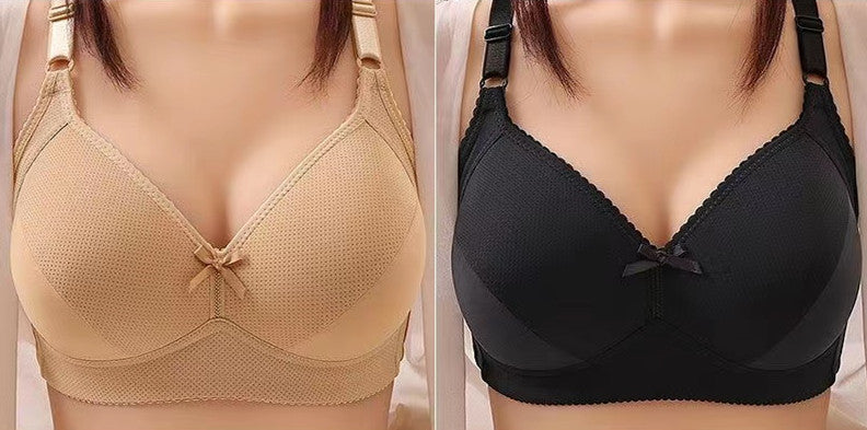 Plus size underwear bra Underwear Wire Free Comfort Soft Thin Breathable