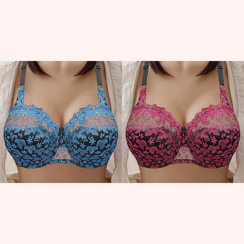 PLUS SIZE BRA WOMEN UNDERWEAR WIRE FREE COMFORT SOFT THIN BREATHABLE