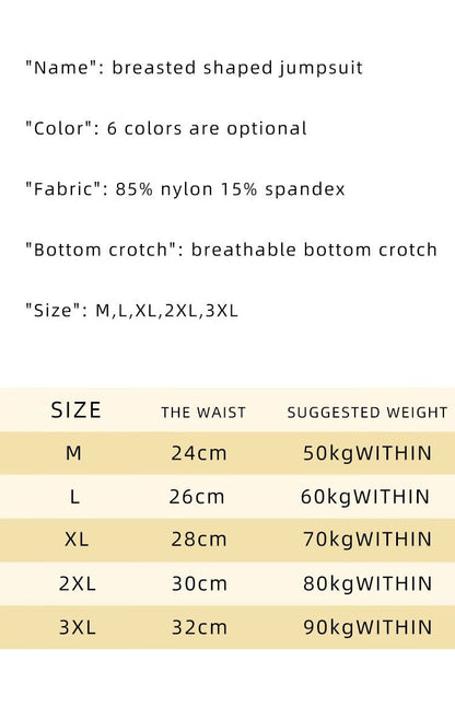 BUTTONED SHAPEWEAR BODYSUIT