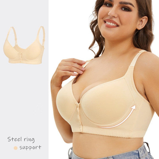 2025 COMFORTABLE FRONT BUTTON BRA Beige