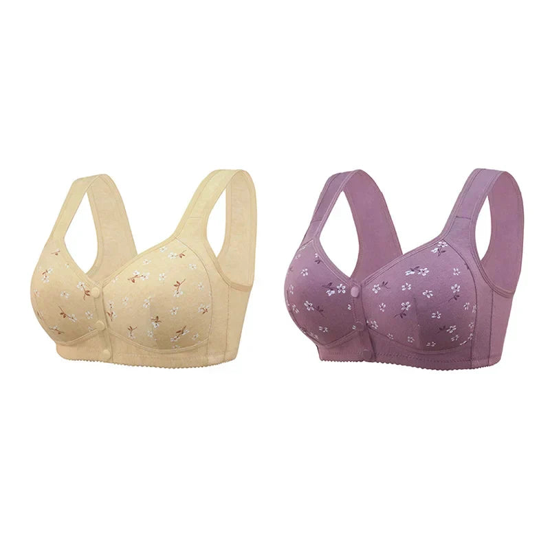 COMFORTABLE  CONVENIENT FRONT BUTTON BRA