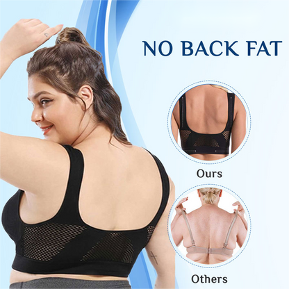 Plus size Comfort Extra-Elastic Breathable Sport Bra (From S to 8XL)