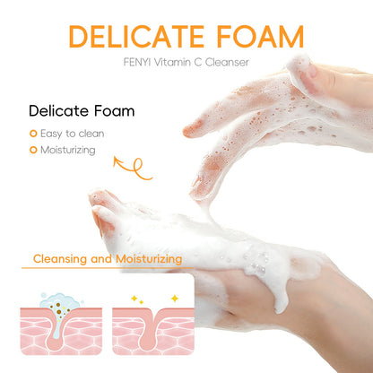 🔥Hot sale recently🔥Fenyi Vitamin C Facial Cleanser Cleansing Pores Moisturizing Cleanser✅