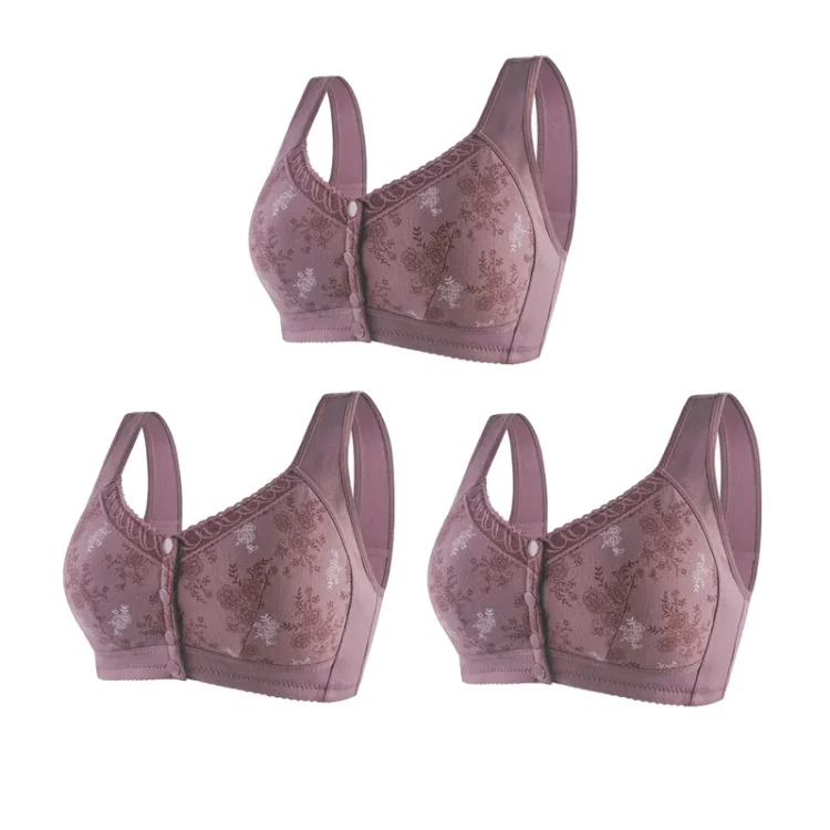 🔥Buy 1 Get 3(3packs)🔥 Mama Cotton Front Closure Bra(Buy 2 sets freee shipping)