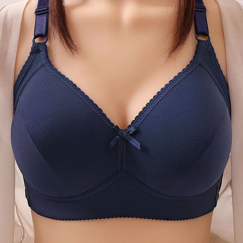 Plus size underwear bra Underwear Wire Free Comfort Soft Thin Breathable