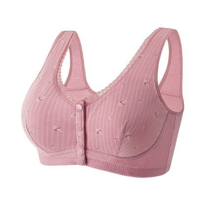 Design for Senior Front Closure Cotton Bra