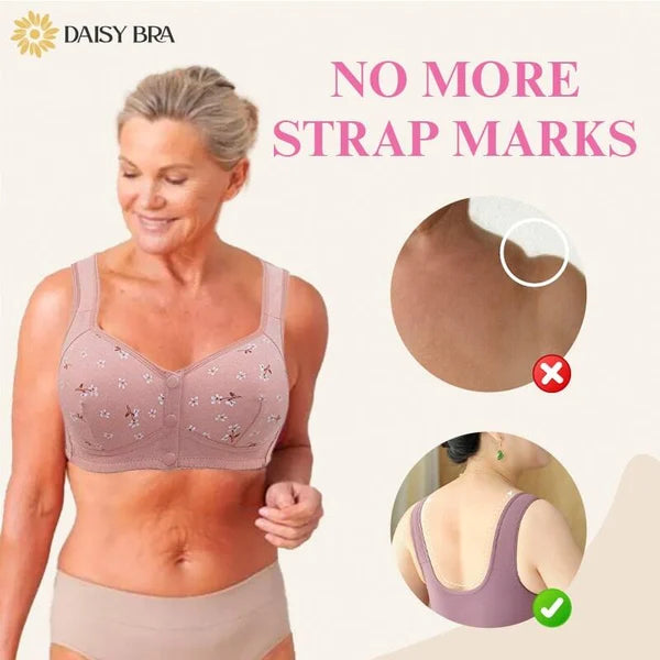 COMFORTABLE  CONVENIENT FRONT BUTTON BRA