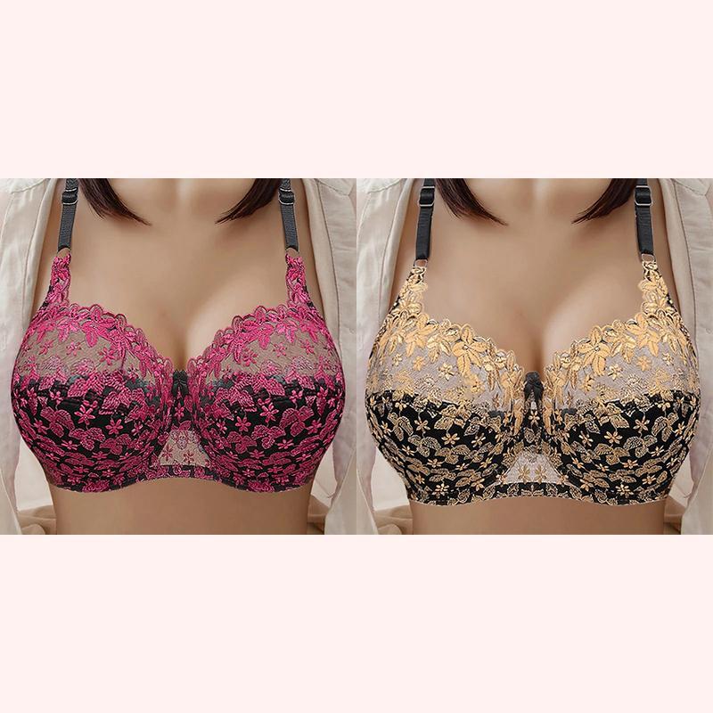 PLUS SIZE BRA WOMEN UNDERWEAR WIRE FREE COMFORT SOFT THIN BREATHABLE
