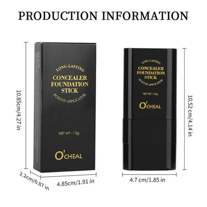 💥Dual-ended eraser foundation stick: long-lasting concealer and highlighter makeup tool for a perfect makeup look
