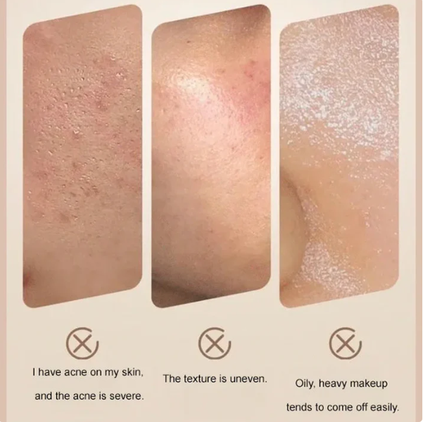 🔥Vente chaude🔥Bâton de Fond de Teint Mat Velouté avec Brosse Fine